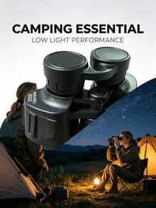 20X50 Black Binoculars, HD High Magnification Ruby Coated Lenses, Suitable For Low Light Environments, Perfect For Outdoor Bird Watching, Camping, Concerts - Multicolor - View 6