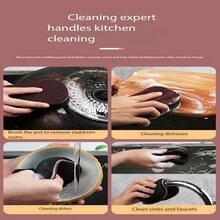 2pcs Magic Sponge Cleaning Eraser, Abrasive Sponge, Multi-Functional Cleaning Sponge, Rust-Proof Foam Cleaning Eraser Suitable For Pots, Kitchen, Tile Walls And Sinks, Cars, Motorcycles - Multiple Styles - View 10