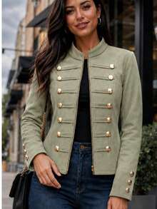 Women Jackets - Army Green - View 1