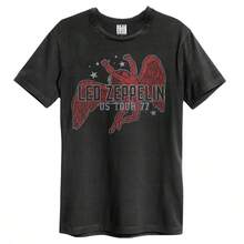 Amplified Mens Led Zeppelin Icarus Tour 77 T-Shirt - Charcoal - View 1