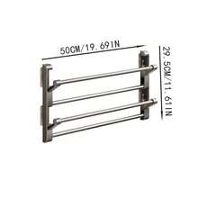 1pc Wall-Mounted Folding Slippers Storage Rack, No Drilling Required, Rust-Proof Aluminum Alloy Material, Can Be Attached To Wall Or Cabinet Door Interior, Hanging Drainage To Prevent Slippers From Mold, Easy Storage For Multiple Pairs Of Slippers In Small Bathroom - Multicolor - View 11