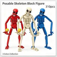 310pcs New World Verity Monster Figure Building Blocks, DIY Assembly Block Model, Desktop Ornament Collectible, Creative Halloween Gift For Hobbyists - Multicolor - View 1