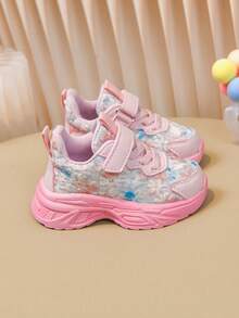 New Ditsy Floral Kids' Sports Shoes For Boys And Girls - Pink - View 3