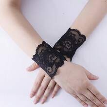 4 Pairs Lace Dress Anti-Slip Armbands With Fixing Straps - Armbands, Summer Handbands With Lace Decoration, Suitable For Jackets, Sweaters, Blazers, Shirts, Suits, Etc., Comfortable, Non-Tight, Removable Without Sewing - Multicolor - View 3