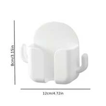 No-Drill Self-Adhesive Wall Phone Holder,Suitable For Phones, Remote Controls And Small Accessories, Minimalist Wall Storage Rack, Suitable For Bedroom,Kitchen And Living Room, No-Drill Adhesive Multi-Function Wall-Mounted Remote Control Storage Box - Multicolor - View 5