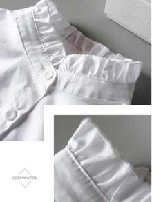 1pc Women's Casual Basic Minimalist Detachable Collar - Multicolor - View 4