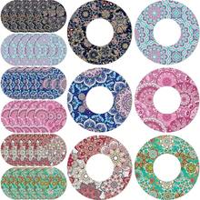 1 Box - 2/6/10pcs Adhesive Patches For Libre 2 Sensor, Mandala Floral CGM Patch Waterproof CGM Cover Sweat-Proof Colorful Sensor Blood Glucose Monitoring Protective Cover Detachable Strap - View 2
