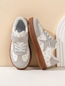 Children's Casual Low-Top Training Shoes, Fashionable Popular Campus Kids' Shoes, Style - Beige - View 1