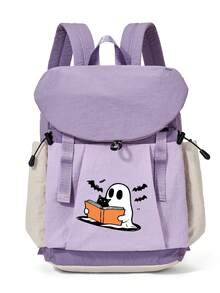 Myco Cute Halloween Pumpkin Backpack, Skull Outdoor Casual Backpack, Unisex Student School Bag - "Trick Or Treat" Design, Best Gift For Friends And Lovers - Multicolor - View 15
