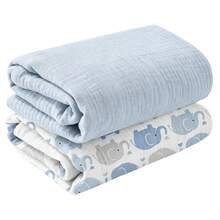Baby Muslin Swaddle Blankets, Neutral Burp Cloths, Multi-Use Blanket For Burp Cloths, Bibs, Cuddling, Play Time, And Car Seat Cover, Baby Essentials - Multicolor - View 18
