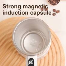 Akane Fully Automatic Magnetic Stirring Cup 304 Stainless Steel Smart Digital Display One-Touch Electric Stirring Cup 6500 RPM High-Speed Stirring Coffee Milk Powder Protein Powder Portable Automatic Stirring Water Cup Home Office Slouchy Brewing Cup Built-In 200mAh Rechargeable Battery Type-C Charging - Multicolor - View 9