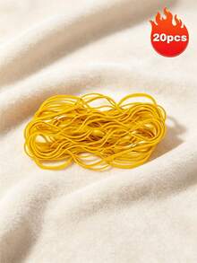 20pcs Large Long Morandi Color Rubber Bands, Multiple Colors, Heavy Duty High Quality Office Supplies, Suitable For Home, Kitchen And Office - A - View 14