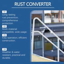 White Rust Converter Metal Steel Rust Removal Polishing Multi-Purpose Cleaning Care Forms Stable Protective Layer Suitable For All Metal Surfaces Household Essential Convenient Quick Practical Gift For Family And Friends Christmas Halloween - A - View 6