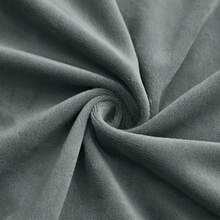 1pc Silver Fox Velvet Full Chair Cover, Solid Color Knitted Texture, Soft And Elastic Fabric, Tight Fit To Chair Body Without Shifting, Machine Washable And Easy To Care, Suitable For All Seasons, Applicable To Living Room/Bedroom/Dining Room/Study/Outdoor - Multicolor - View 5