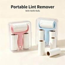 1pc Hair Removal Tool Set (Includes 3 Replacement Rollers), Fast And Efficient Hair Removal, Strong Adhesion, Effectively Removes Pet Hair, Reusable Handle, Can Remove Lint - A - View 3
