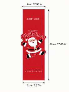 40 pcs Tag Hadiah Natal Sinterklas, Label Kemasan Makanan Meriah untuk Kue Kering, Permen, Kotak Bakery, Souvenir Pesta, Pembungkus Kado Hari Raya - MultiWarna - View 2