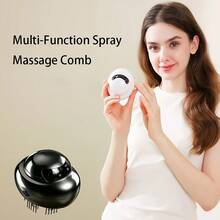 ICEWLESS Mini Head Massage Brush Electric Spray Comb 3 Adjustable Intensity Levels Portable Compact Type-C Charging With Cleaning Function And Essential Oil Mist Suitable For Home And Travel - Multicolor - View 4