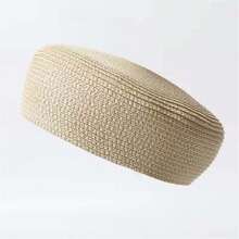 1pc Straw Beret Hat / Lightweight & Comfortable / Multiple Colors Available / Suitable For All Seasons And Outdoor Travel - How Much - View 9