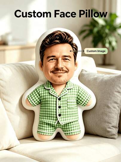 1 pieza Almohadas y cojines personalizados creativos DIY, regalos para novias/esposas, decoración del hogar | Decoración festiva | Boda | Regalo de cumpleaños | Aniversario | Regalo para niños, adecuado para Halloween, Navidad, Acción de Gracias, Día de San Valentín