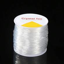 1 Roll 0.5-1.2mm Handmade DIY Transparent Crystal Elastic String, Suitable For DIY Beading, Jewelry Making, Handicrafts-Perfect For Wearing Crystal Beads, Agate Jade Bracelets - Multicolor - View 9
