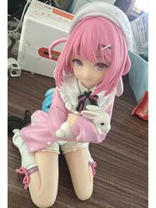 1pc/Cute Girl Pink Home Wear Anime Figure, Perfect Gift For Anime Fans - Suitable For Anime Photography Background - Cute Pose, Exquisite Outfit And Vivid Expression - Handmade Anime Style Doll - Multicolor - View 7