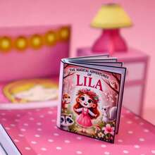 Pink Girls Dress-Up Wardrobe Quiet Book DIY Handmade Set, Doll Outfit Change Role Play Game, Princess Housekeeping Educational Craft Toy, Birthday Holiday Gift - Multicolor - View 7