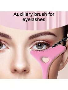 1pc Multi-Function Eyeliner Stencil, Reusable Waterproof Silicone Eyeliner Guide Template, Suitable For Eyeliner Brush, Eyeliner Pencil And Stamp Positioning Assistance, Eyelash Stamp Tool, Makeup Beginner, Crescent Moon Guard, Eyeliner Magic Tool - Multicolored - View 11