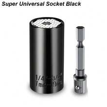 Universal Socket Wrench Torque Head Set Ratchet Super Socket Tool Electric Drill Adapter Wrench Key Multi-Function - Universal Socket BL - View 10