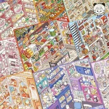 Buku Koleksi Adegan Miniatur Tirado Ukuran 15.0 Stiker Diorama Stiker Perencana Rumah 3D Stiker Buatan Tangan - Tirado 15.0 - Versi yang Diperbarui - View 5