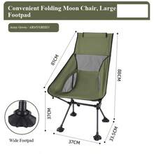 Outdoor Portable Breathable Folding Chair, Ultra-Light Beach Chair, Frog Leg Folding Chair, Anti-Collapse Leisure Chair, Suitable For Hiking, Climbing, Beach, Camping - D - View 1