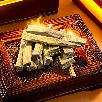 10/20pcs South American Peruvian Holy Wood Sticks, Fire Smoked Incense, Space Purification, Palo Santo Stick, Aromatic Wood, Aromatherapy, Purify The Soul, Refreshing, Freshen Air