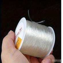 1 Roll 0.5-1.2mm Handmade DIY Transparent Crystal Elastic String, Suitable For DIY Beading, Jewelry Making, Handicrafts-Perfect For Wearing Crystal Beads, Agate Jade Bracelets - Multicolor - View 3
