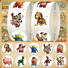 Disney Panini Cartoon Story Round Roll Self-Adhesive Stickers, Multi-Character Printed Decorative Labels, Suitable For Gift Wrapping And Scrapbooking - Multicolor - View 6