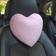 1 buah Bantal Leher Mewah Bentuk Hati untuk Sandaran Kepala Mobil - A - View 10