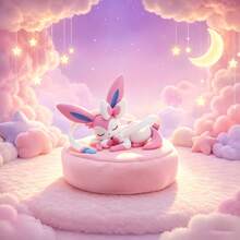 MINISO Pokemon Eevee Evolution Sleepy Character Ornament, Random 1 Style Sent For Desk Shelf Display, Birthday Christmas Gift - Random One - View 7