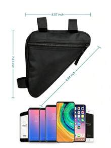 XD Black Bicycle Frame Bag, Mountain Bike Front Frame Top Tube Tool Bag, Bicycle Handlebar Saddle Bag And Bicycle Accessories - Multicolor - View 10