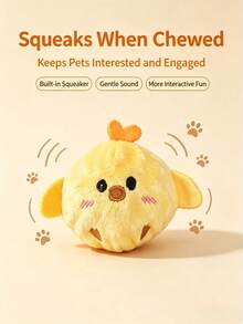 2pcs/Set Screaming Chicken Plush Doll And Braided Carrot Rope Chew Doll, Interactive Teething Doll For Small Dogs And Cats, Durable Puppy Kitten Doll, Relieve Anxiety, Suitable For Indoor Daily Entertainment - Multicolor - View 7