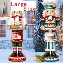 2pcs Christmas Nutcracker Figurine Set, Christmas Theme Photo Props And Scene Decor Figurines, Christmas Party Scene Decor Props, Suitable For Room Decor Or Party Home Decor, Home Christmas Decor, Christmas Symbol - 2pcs - View 3