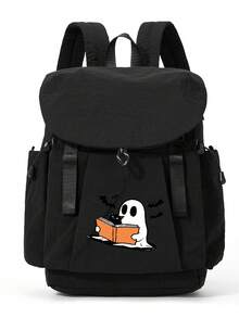 Myco Cute Halloween Pumpkin Backpack, Skull Outdoor Casual Backpack, Unisex Student School Bag - "Trick Or Treat" Design, Best Gift For Friends And Lovers - Multicolor - View 9
