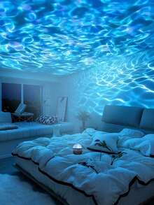 1pc USB Powered Aurora And Sky Projector With RGB Remote Control - Adjustable LED Lights, Polished Surface, USB Power Interface, Suitable For Indoor Use, Enhances Space Appeal, Captivating Visual Effects, Remote Control Projector - Multicolor - View 6