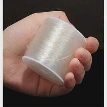 1 Roll 0.5-1.0mm Transparent Elastic String For DIY Beading, Jewelry Making, Handmade Crafts, Perfect For Stringing Crystal Beads, Agate Jade Bracelets - Multicolor - View 4