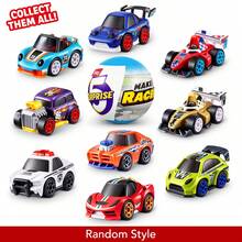 ZURU 5 Kapsul Misteri Make-A-Racer Kejutan, Mainan Mobil Balap Mini yang Dapat Dirakit dengan Stiker dan Slime, Kendaraan Koleksi Gaya Acak, Hadiah Ulang Tahun untuk Anak Usia 3+ (Gaya Acak) - MultiWarna - View 4