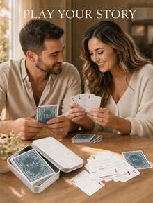 Custom Name And Date Playing Cards, Personalized Wedding Poker Deck With Card Face Design, Custom Text Card Backs For Wedding Receptions, Bridal Showers And Engagement Parties, Keepsake Game Night Gift For Couples, Newlyweds, Brides And Grooms - Multicolor - View 10