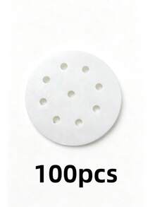 500/100/1pc Mini Perforated Non-Stick Round Air Fryer Baking Paper, Bamboo Steamer Liner, White Non-Stick, 4 Inch Perforated - Multicolor - View 13