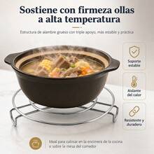 [Soporte para vapor]Rejilla Vapor Acero Inoxidable Resistente 18/20cm Para Olla Cocina FJO4 - Ver 3