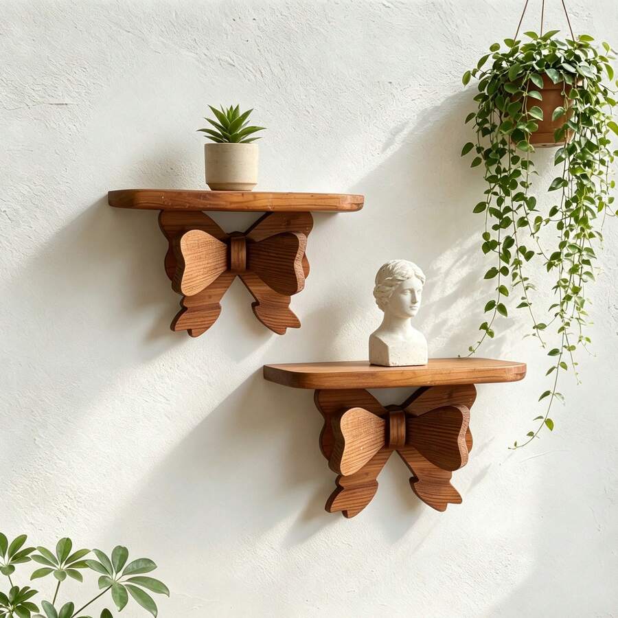 Wooden Floating Rustic Shelf,Room Decor Shelf For Candle,Candle Holder,Treasure Display Shelf,Home Wall Decor,Weeding Decor Shelf. - Multicolor - View 1
