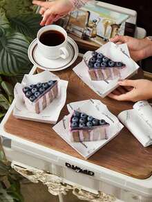 100/50/1pc Oil-Proof Baking Paper, Wax Paper, Suitable For Cakes, Sandwiches And Desserts, Also Can Be Used As Fast Food Packaging, Liners, Air Fryer Liners And General Kitchen Use. - Multicolor - View 4