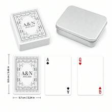 Custom Name And Date Playing Cards, Personalized Wedding Poker Deck With Card Face Design, Custom Text Card Backs For Wedding Receptions, Bridal Showers And Engagement Parties, Keepsake Game Night Gift For Couples, Newlyweds, Brides And Grooms - Multicolor - View 34