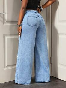 CHILAM Women Jeans - Medium Wash - View 4