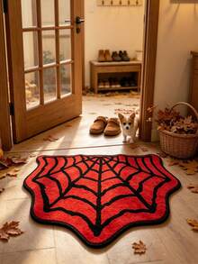 1pc Halloween New Style, Absorbent Soft Carpet, Red Semi-Circle Spider Web Entrance Mat, Autumn/Winter Best-Selling Decorative Door Mat, Door Mat, Patio Mat, Door Mat, Small Carpet, Welcome Mat, Carpet, Floor Mat, Outdoor Door Mat, Kitchen Carpet, Home Decor, Front Door Mat, Area Rug, Outdoor Mat, Home Decor, Area Carpet, Garden Carpet, Washable Carpet - Multicolor - View 17